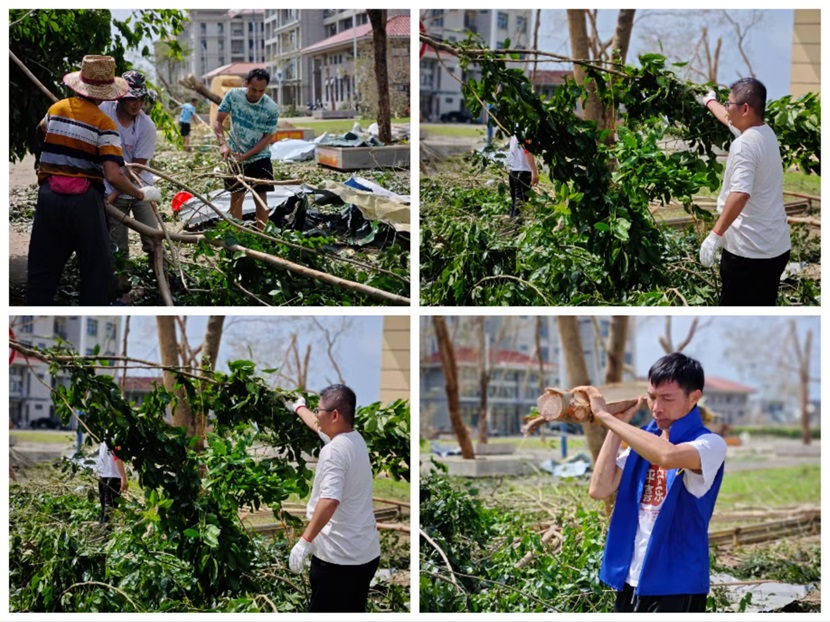 风雨过后,即是晴天:附小人全力恢复校园正常秩序