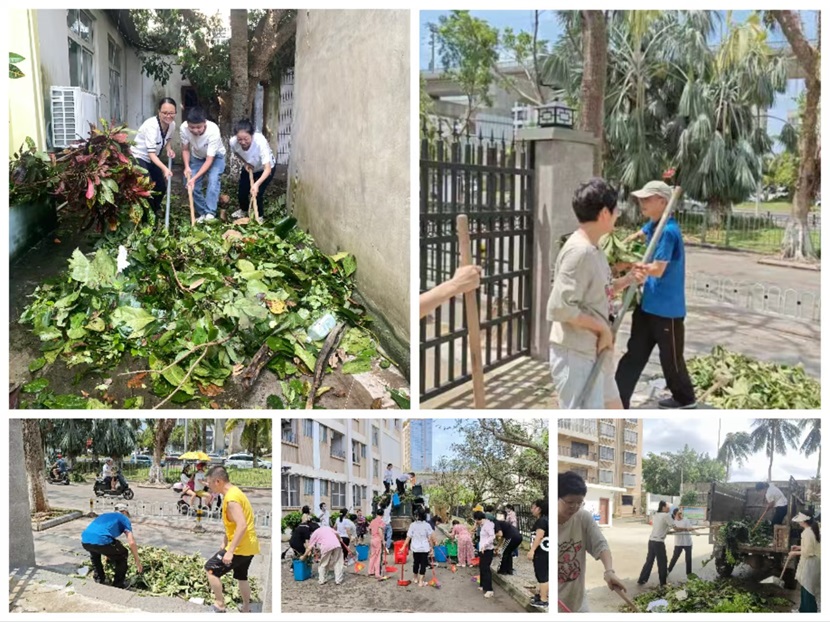 风雨过后,即是晴天:附小人全力恢复校园正常秩序