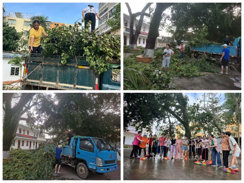 风雨过后,即是晴天:附小人全力恢复校园正常秩序