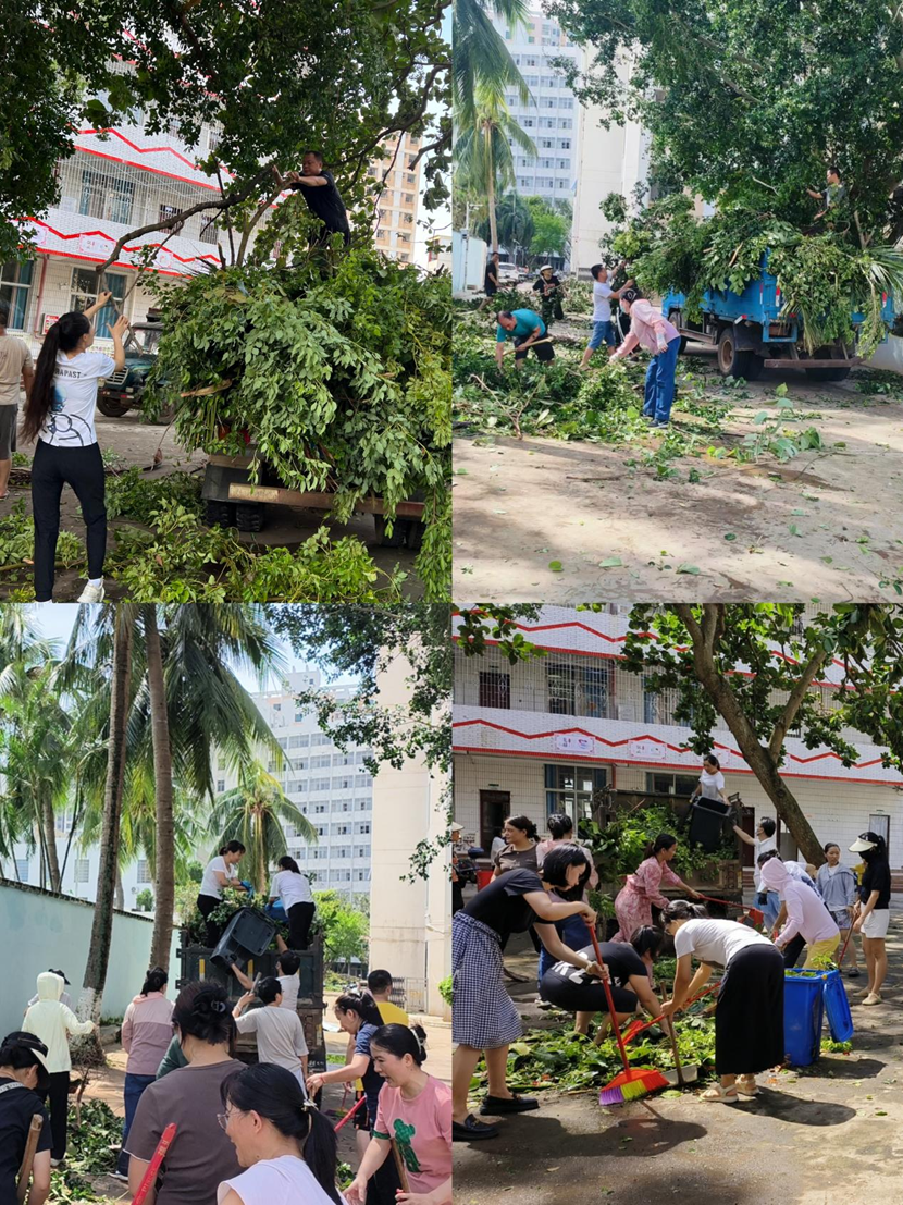 Cool18
教职工返校清理校园 做好灾后恢复工作