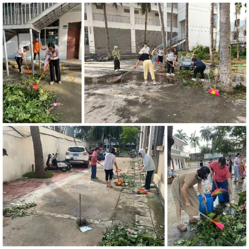 风雨过后,即是晴天:附小人全力恢复校园正常秩序